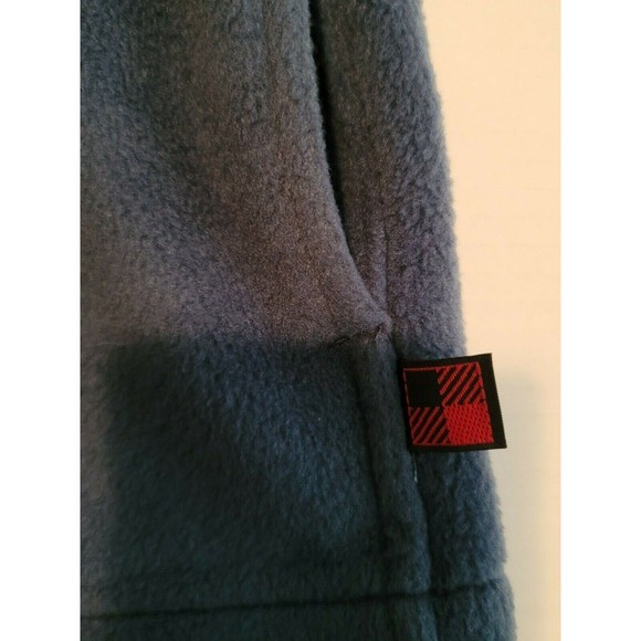 Woolrich Fleece Vest Full Zip Front Slash Pocket Cinch Navy Men’s Size Large - Picture 5 of 6